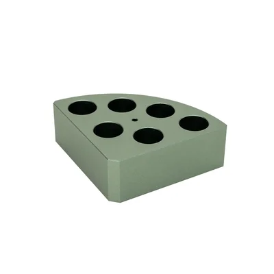 绿色扇形加热模块系列 6孔|孔径17.75mm|孔深26mm|8ml 样品瓶|阿贝卡ablbberca