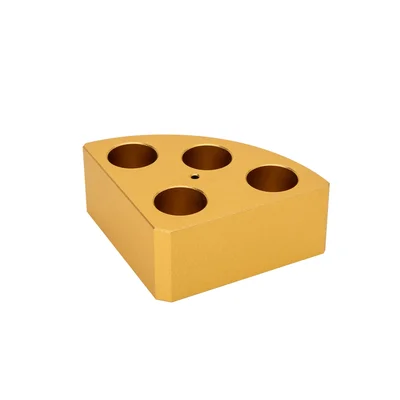 金色扇形加热模块系列 4孔|孔径21.6mm|孔深31.7mm|16ml 样品瓶|阿贝卡ablbberca