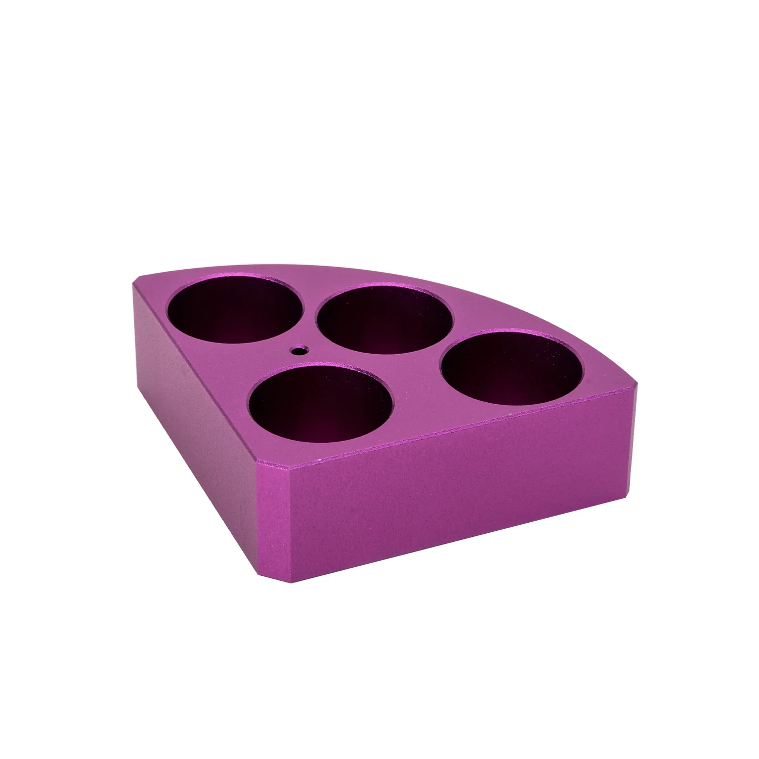 紫色扇形加热模块 4孔 孔径:28mm,孔深:24mm 20ml 样品瓶