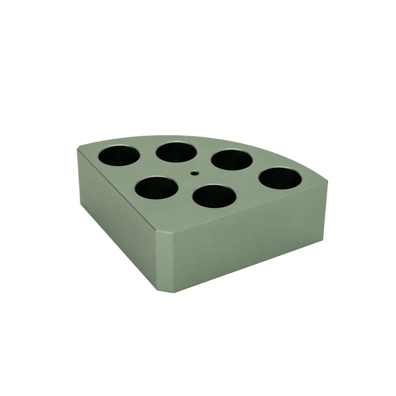 绿色扇形加热模块 6孔 孔径:17.75mm 孔深:26mm 8ml 样品瓶