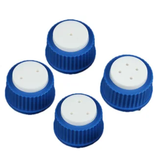 流动相瓶盖 GL 45,一孔螺旋盖（孔径约:3mm）含密封圈 PP/PTFE