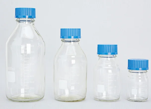 具蓝盖螺纹口试剂瓶 100ml GL45（Asone）