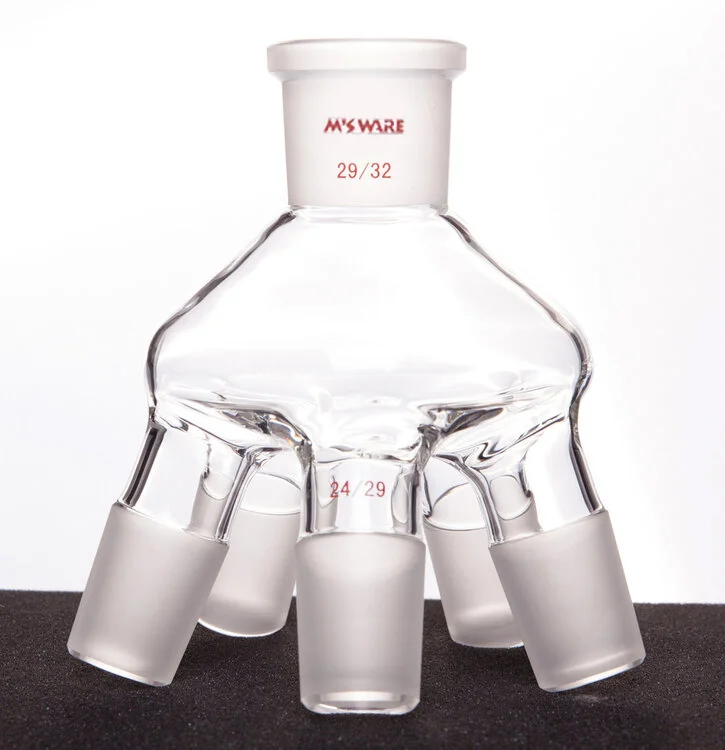多蒸发瓶抽头,上磨口29/32,下磨口24/29,容量:50ml
