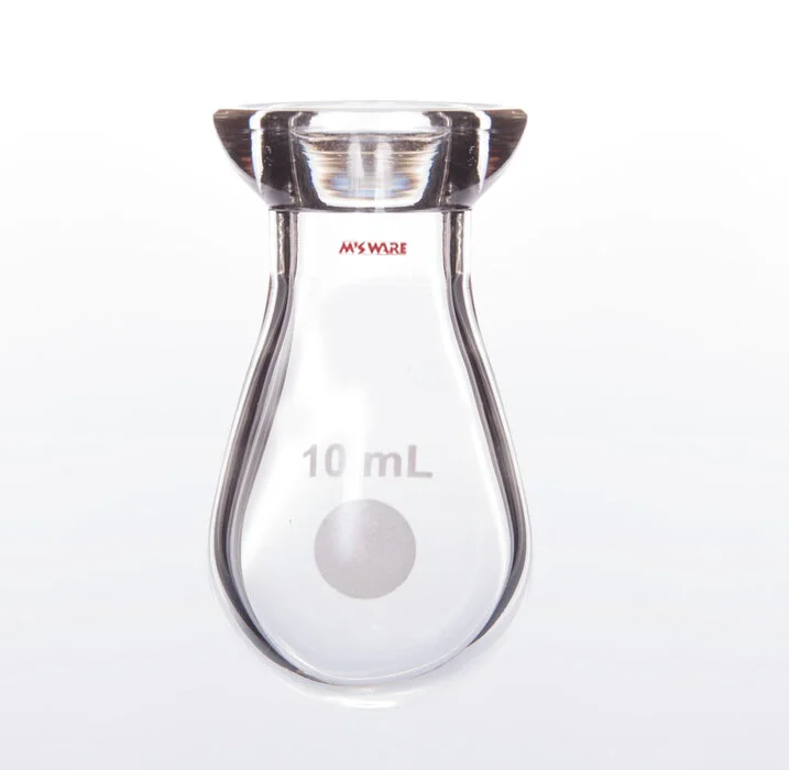 具15# O型珐琅盘凯式烧瓶,茄形10ml