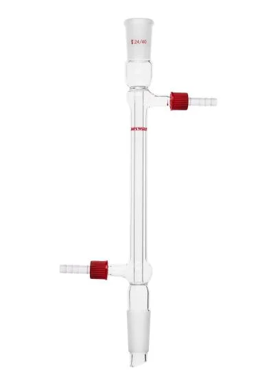 直型冷凝器,具可拆式小咀,24 40,有效长100mm,φ8mm小咀
