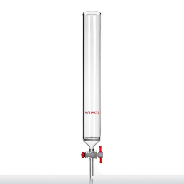 具砂板四氟节门层析柱,φ17mm,有效长:203mm