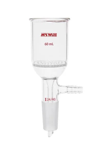 具玻璃板布什漏斗,磨口:14/20,15ml