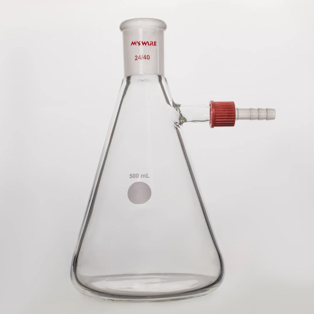 GL14可拆卸小咀抽滤三角瓶,容量50ml,磨口14/20