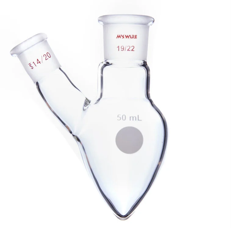 MANSWARE曼斯韦尔 两口鸡心瓶,主口:19/22,侧口:19/22,200ml 玻璃仪器 产品图片