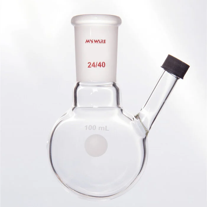 具罗纹口二口球瓶,磨口:14/20,25ml