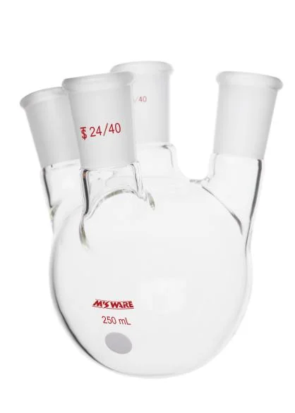 斜四口烧瓶,主口:19/22,侧口:14/20,500ml - MANSWARE