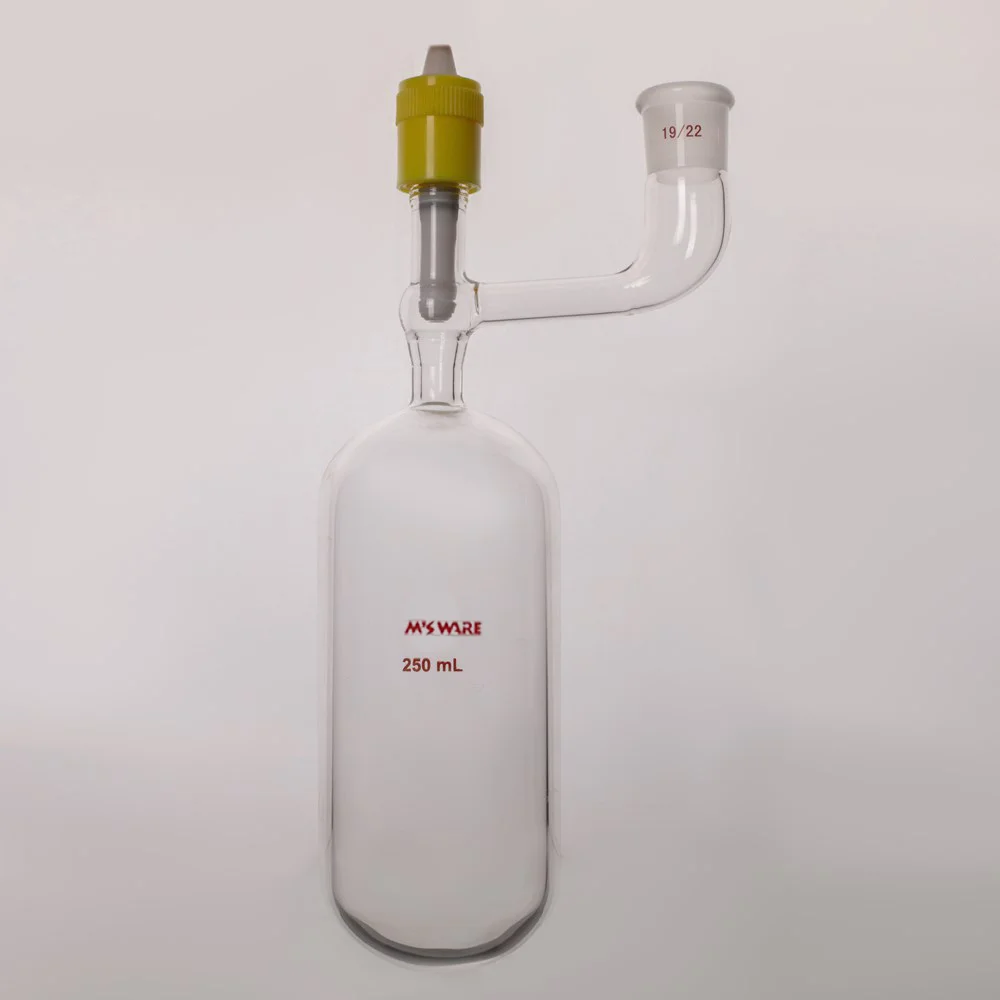 溶剂储存瓶,磨口:14/20,25ml,新型8mm高真空