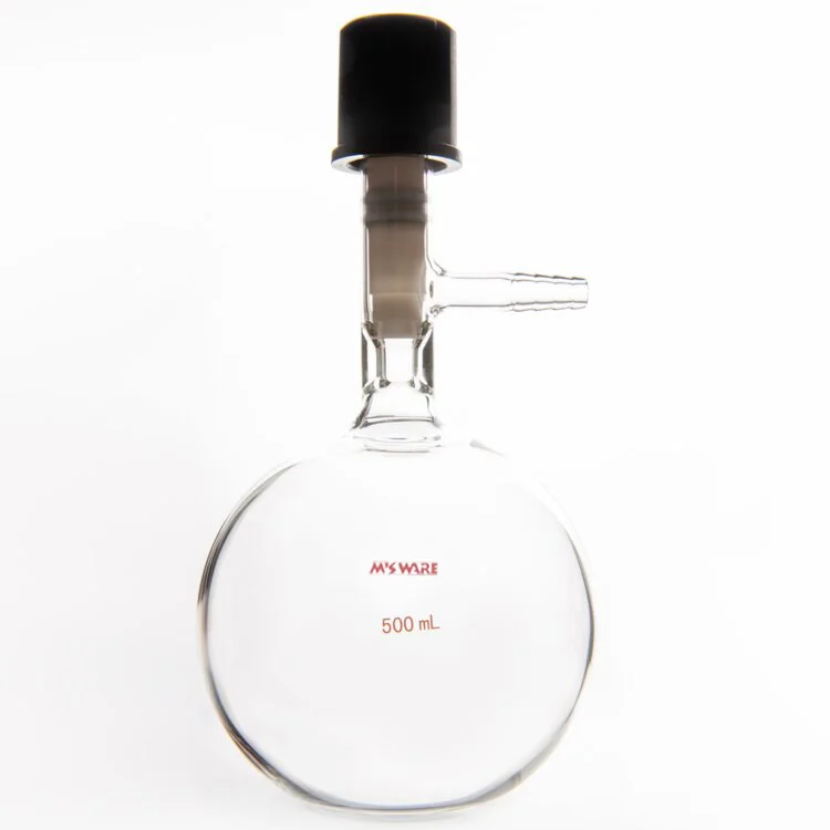 平底溶剂存储瓶,4mm高真空,100ml