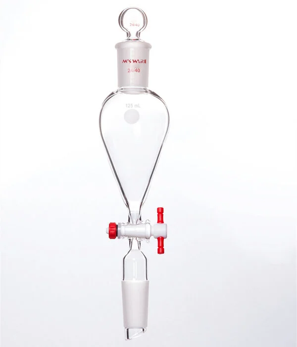 分液漏斗,上磨口:14/20,2mm,四氟节门,10ml