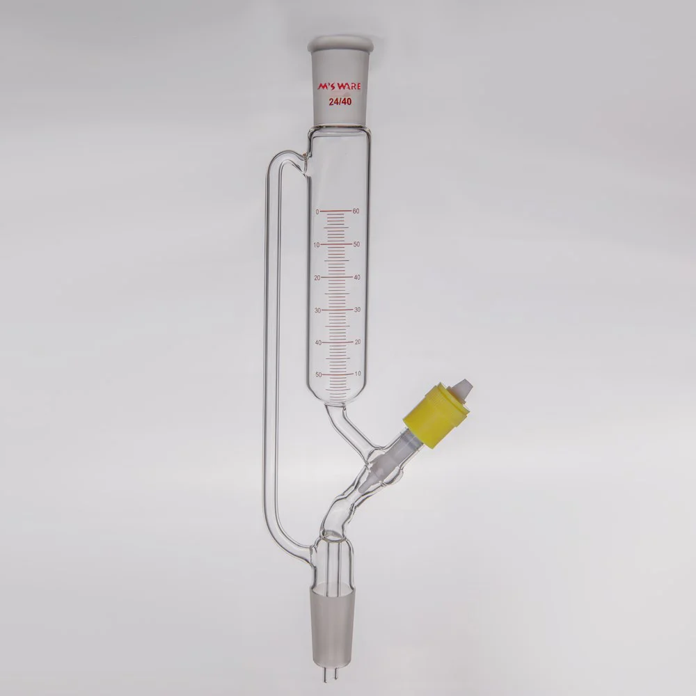 精细可调式带刻度恒压滴液漏斗,10ml,14/20