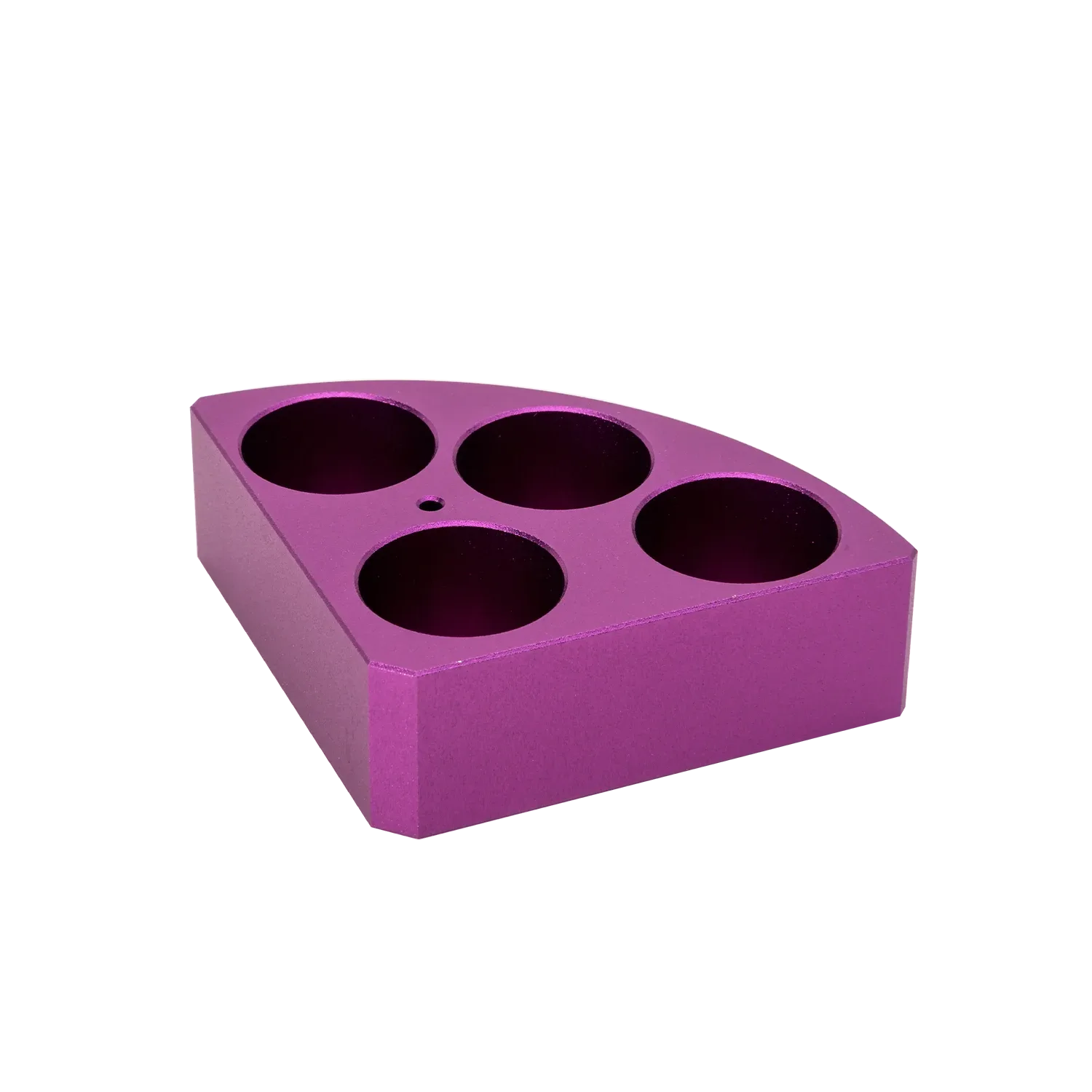 紫色扇形加热模块 4孔 孔径:28mm,孔深:24mm 20ml 样品瓶