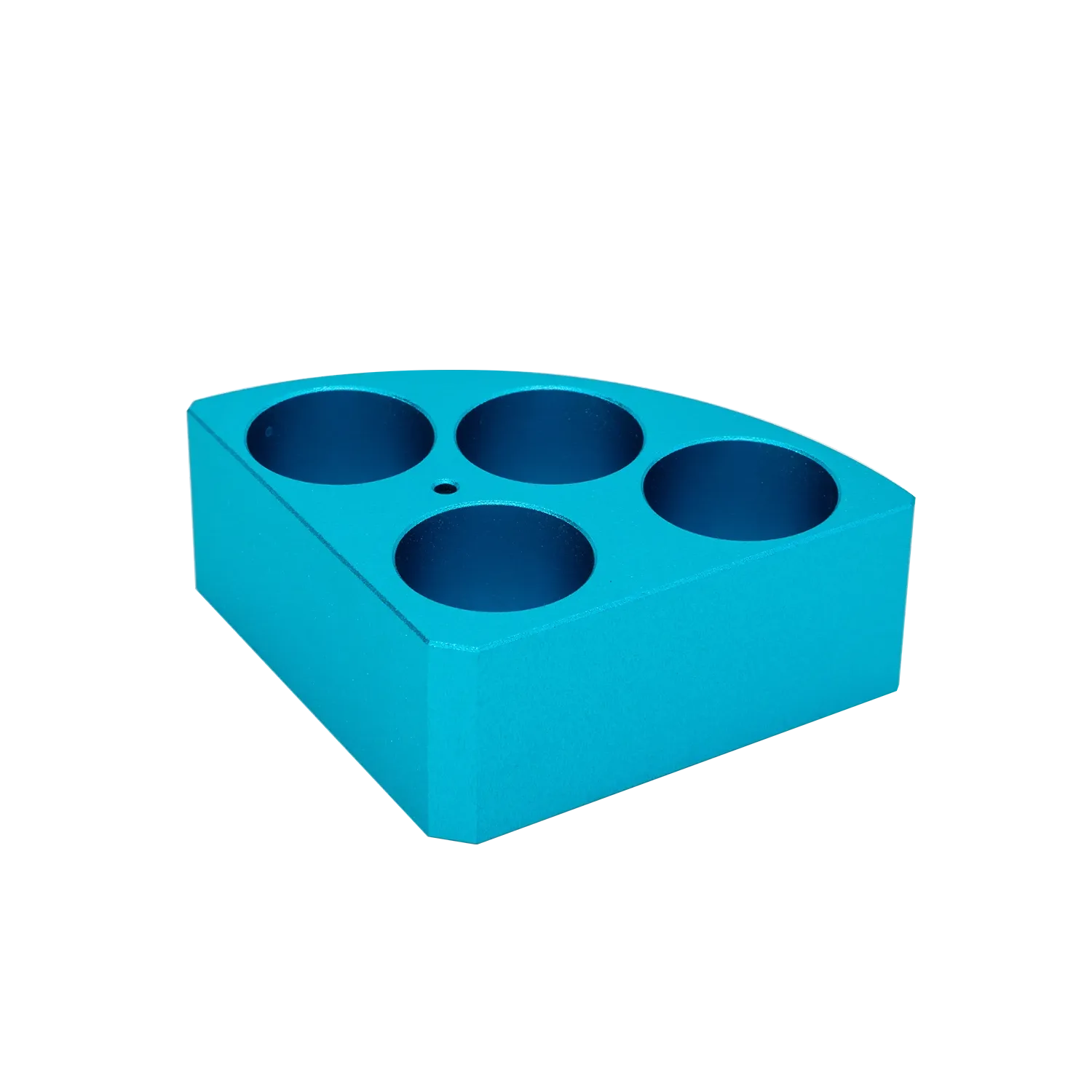 蓝色扇形加热模块 4孔 孔径:28mm,孔深:30mm 30ml 样品瓶