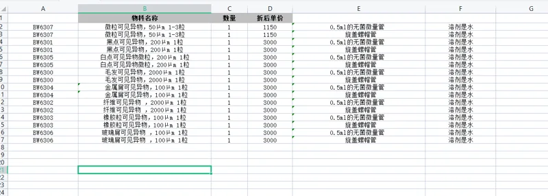 河南省标物生物黑点可见异物，200μm 1粒 旋盖螺帽管BW6301 0.5ml/瓶 - 玖梧精选