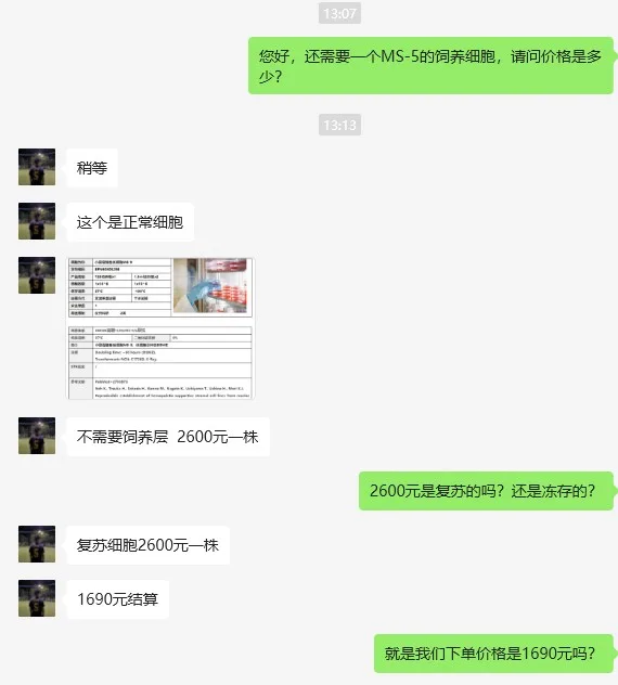 小鼠骨髓基质细胞MS-5饲养细胞（株） - 玖梧精选