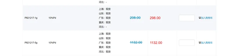 麦克林 10%Pd钯碳 P821217-5g，10%Pd，5g/瓶（瓶） - 麦克林/Macklin