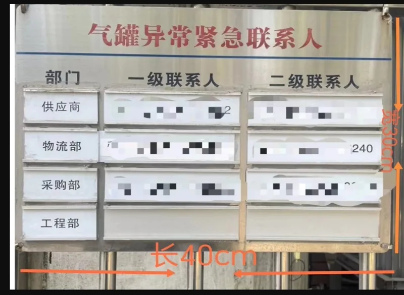 不锈钢牌子长40cm*宽30cm（带图定制）（块） - 国产