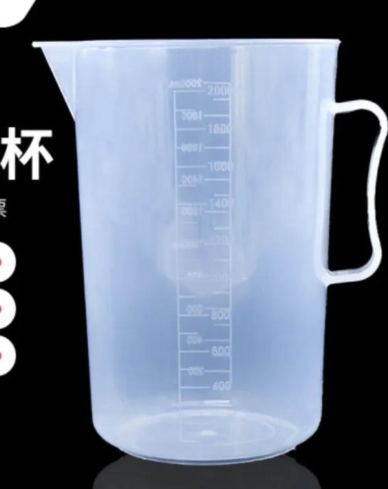 艾德特 labshark 2000Ml有PP柄塑料烧杯 带刻度 - 玖梧精选
