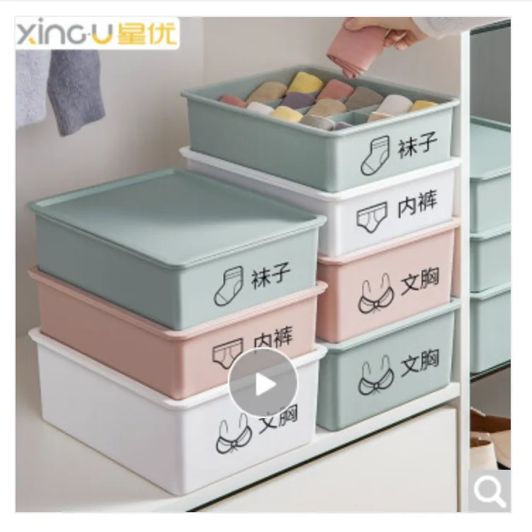 星优 X-8645 内衣收纳盒怀柔蓝（个） - 玖梧精选