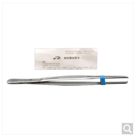 上海金钟 40748786189敷料镊带齿14cm 1把 - 上海金钟