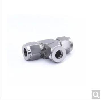 中部工品 100026430506 316不锈钢卡套三通 双卡套等径卡套接头 Φ1/4（个） - 玖梧精选