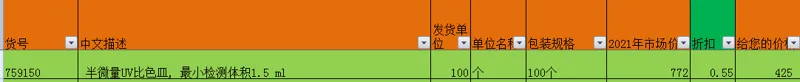 比色皿100只/盒（盒） - 国产