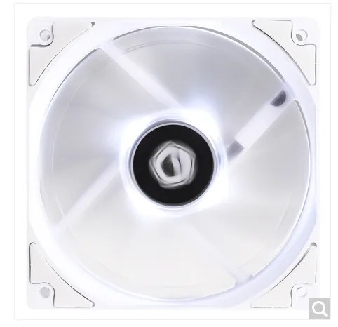 ID-COOLING XF-12025-SW 中心LED发光单体风扇 12cm温控减震白光（个） - 玖梧精选