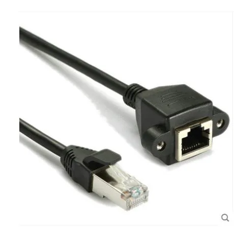 京像 六类双绞线网线延长线公转母rj45网口8芯一体线黑色0.6mm（根） - 玖梧精选