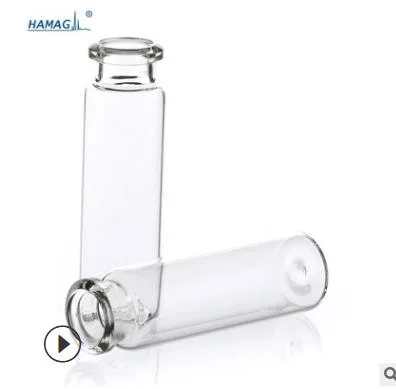 哈迈 HM-0837B 20ml透明钳口顶空瓶圆底22.5*75mm（盒）100个 - 玖梧精选