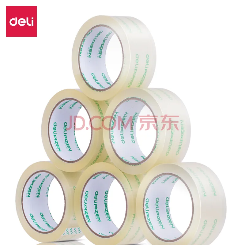 得力胶带 45mm*60m*50um 6卷33192（桶） - 得力