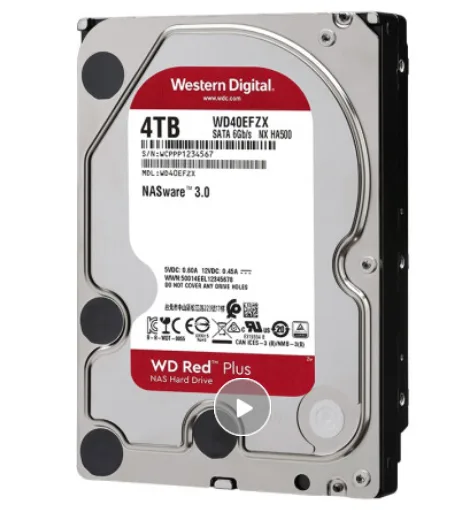 西部数据(WD)红盘Plus 4TB新WD40EFZX（块） - 玖梧精选