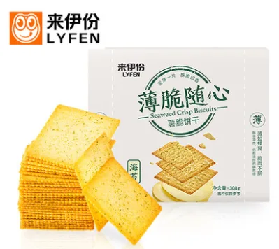 来伊份薯脆饼干308g海苔味（件） - 玖梧精选