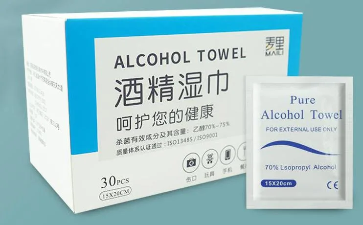 麦里/酒精棉片15*20cm独立装30片（盒） - 玖梧精选