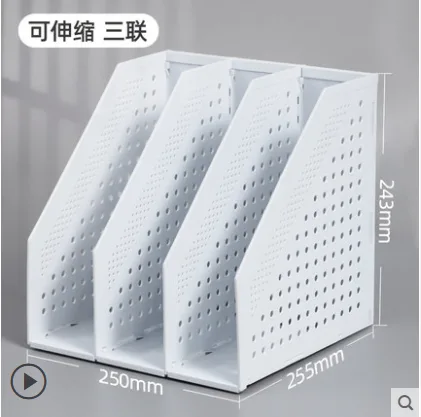 得力 78995三联文件夹浅灰（个） - 得力