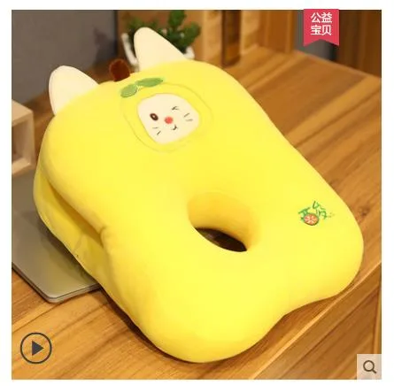 海美奇 午睡枕HX-柠檬猫35*28*15cm【单抱枕不含毯】（个） - 玖梧精选
