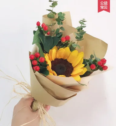 鲜花（个）1朵向日葵花束（3束起送） - 玖梧精选