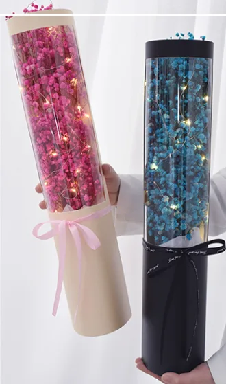 满天星干花抱抱盒-50cm（个） - 玖梧精选