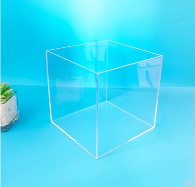 亚克力透明五面盒一体式 22*20*20 定制（个） - 玖梧精选