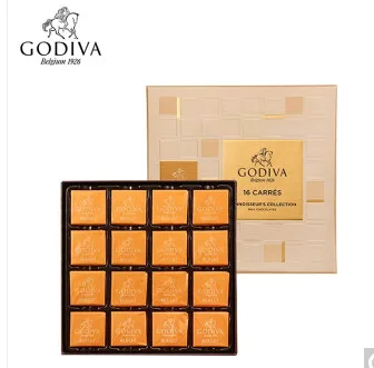 歌帝梵 鉴赏家系列牛奶巧克力礼盒16片装85g （盒） - 玖梧精选