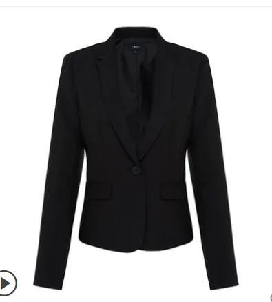 G2000 女装商务长袖西服外套 黑色商务修身版 （件） - 玖梧精选