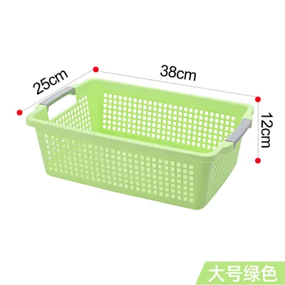 许愿树收纳筐塑料藤编框子桌面小篮子大号绿色（个） - 玖梧精选