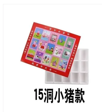 惊喜盒子盲盒 15个洞 高度6cm【加贴纸小猪】（个） - 玖梧精选