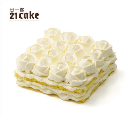 21cake 朗姆芝士创意生日蛋糕 2磅 （个） - 玖梧精选