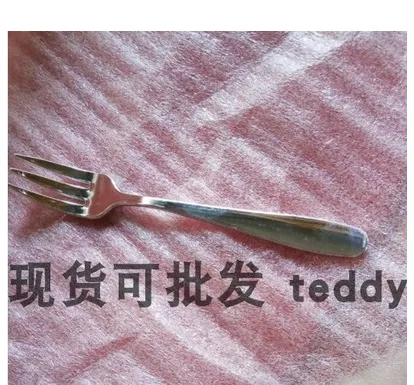 一次性仿金属叉子 银色中叉非独包装96个 （包） - 玖梧精选