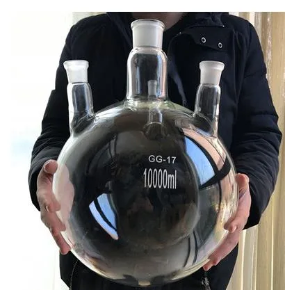 天才实验 定制10L四口圆底烧瓶24#标口（个） - 玖梧精选