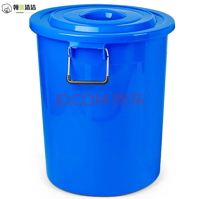 领象带盖200L蓝色塑料桶（个） - 玖梧精选